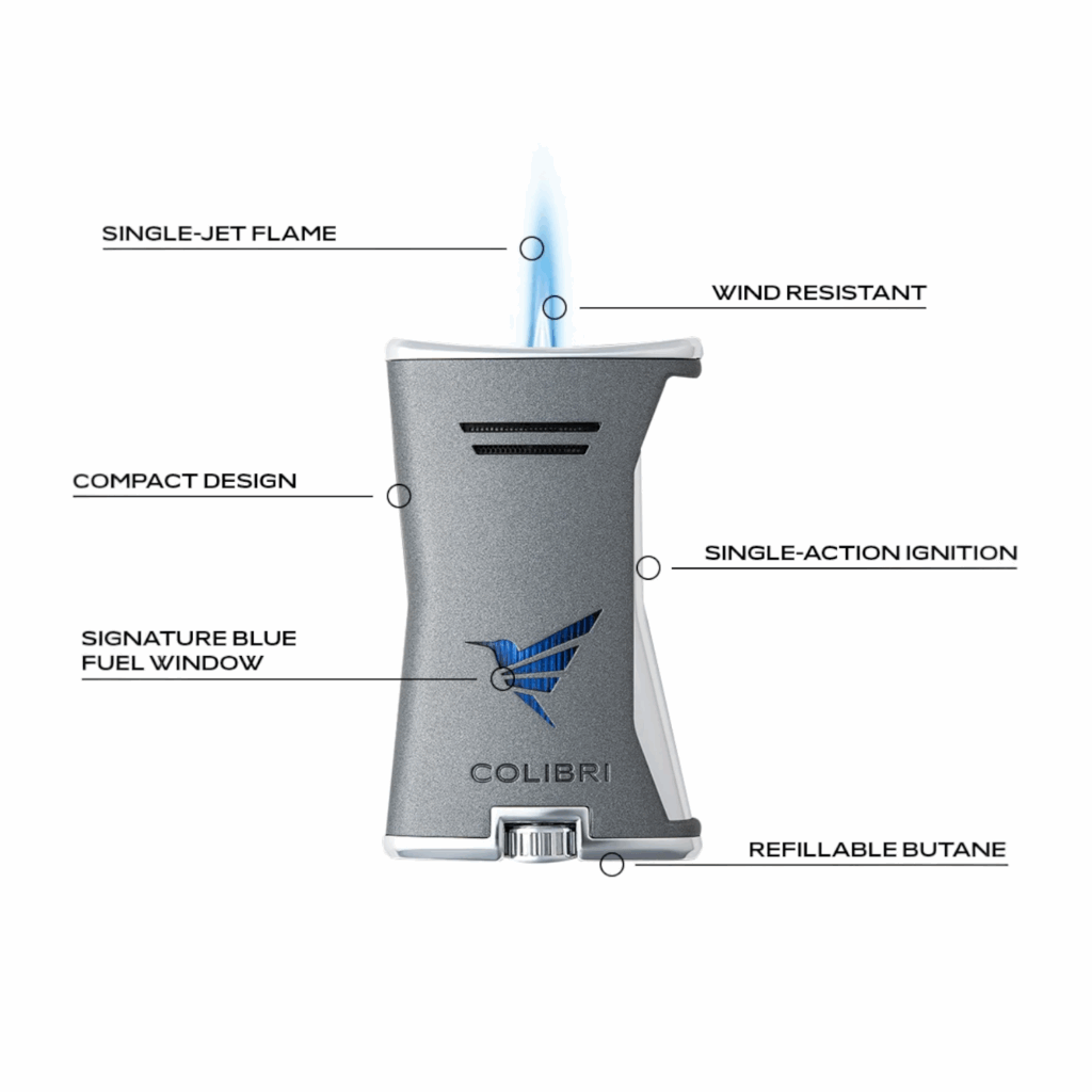 Colibri Slim Lighter Black Lighter