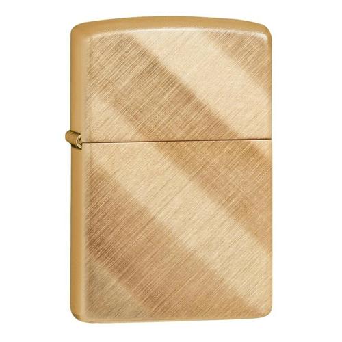 Zippo Lighter Diagonal Weave Brass 11Z29675