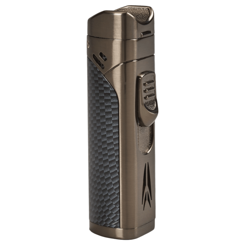 Lotus Monarch Gunmetal & Carbon Fiber Torch Lighter