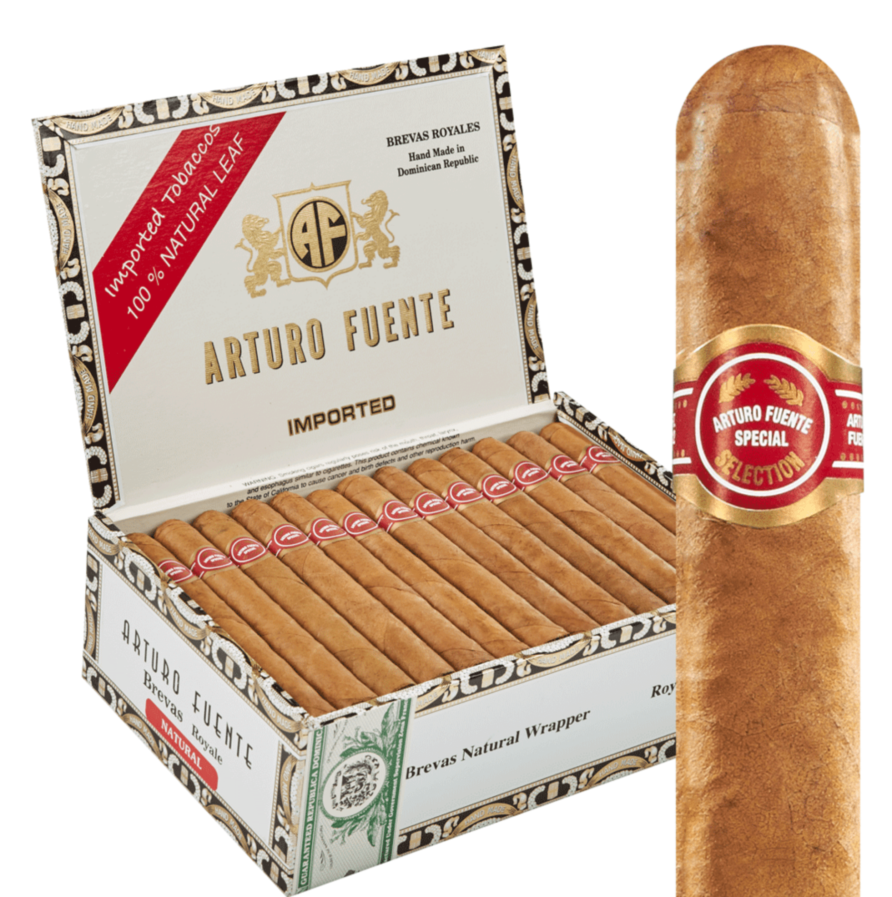 Arturo Fuente Brevas Royale Natural Cigars (5 1/2 x 42) ¨C Box of 50