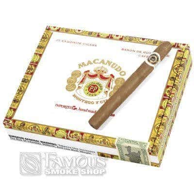 Macanudo Baron de Rothschild Cafe Cigars (6 1/2 x 42) ¨C Box of 25