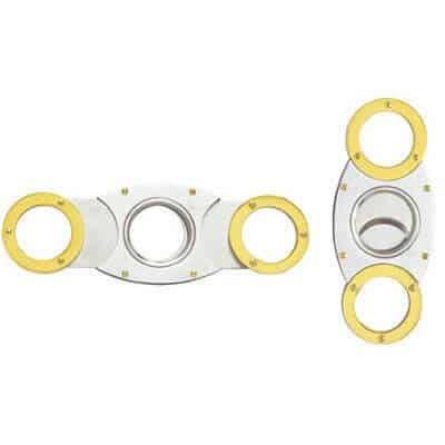 Stainless Steel and Gold Cigar Cutter