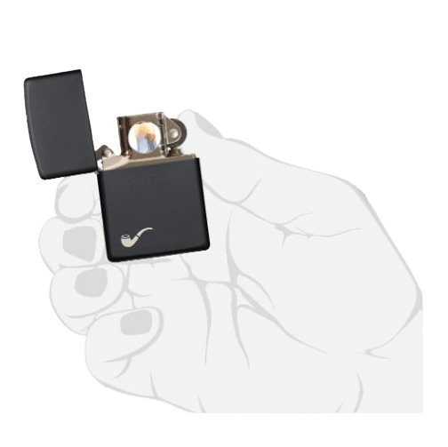 Zippo Pipe Black Matte Lighter