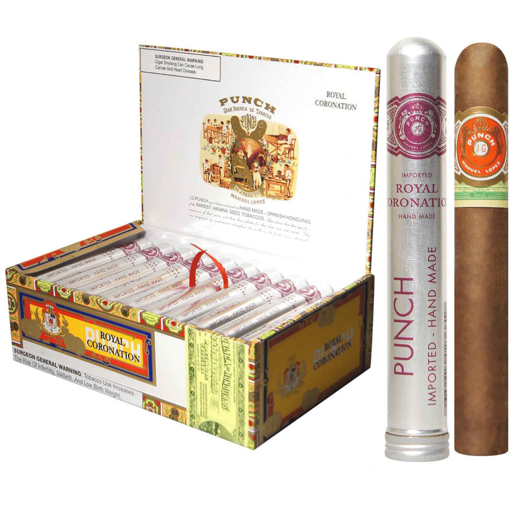 Punch Royal Coronation Natural Cigars (5 1/4 x 43) ¨C 30