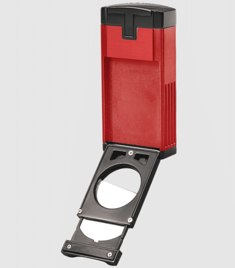 Lotus Duke Red & Black Torch Lighter