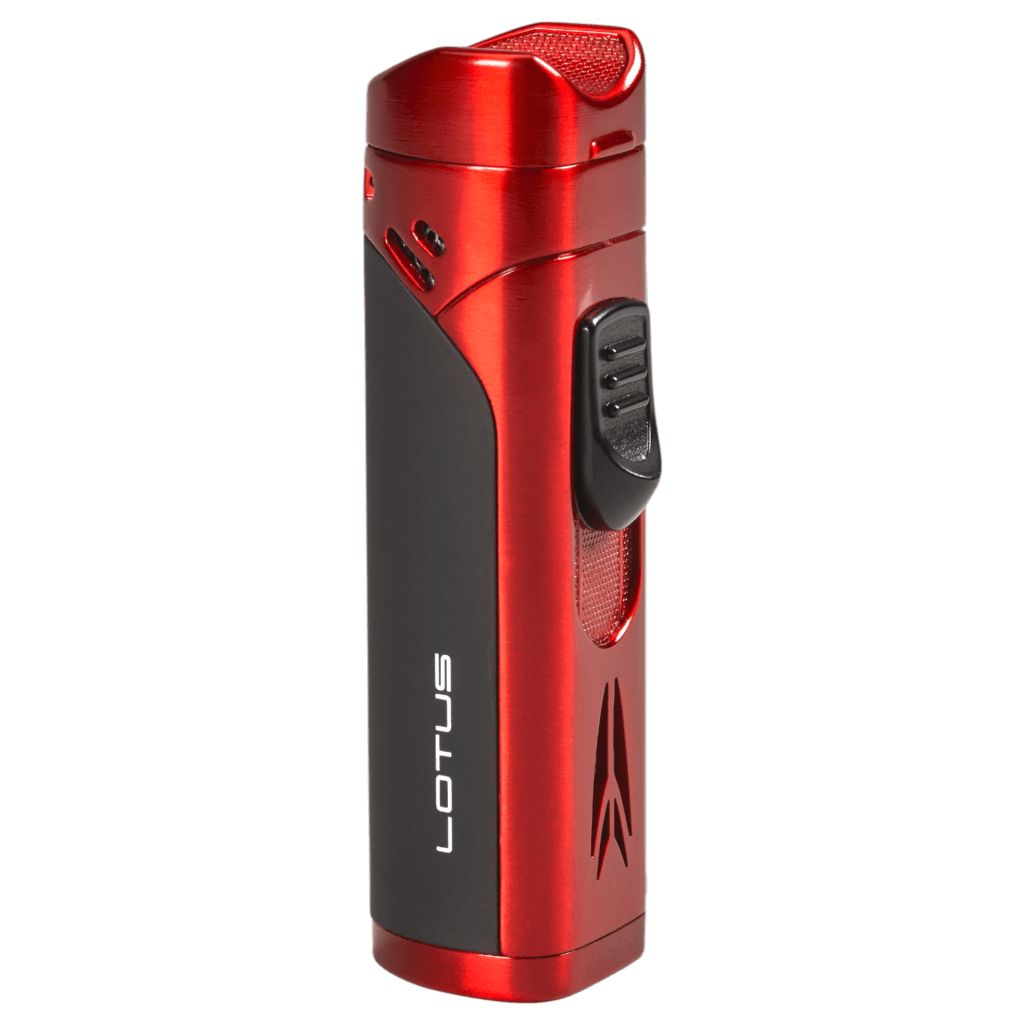 Lotus Monarch Red & Black Torch Lighter